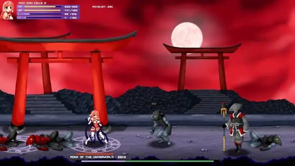 Интерфейс Blitz Angel Spica во время прохождения