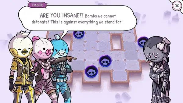 Интерфейс Bomb Club Deluxe во время прохождения