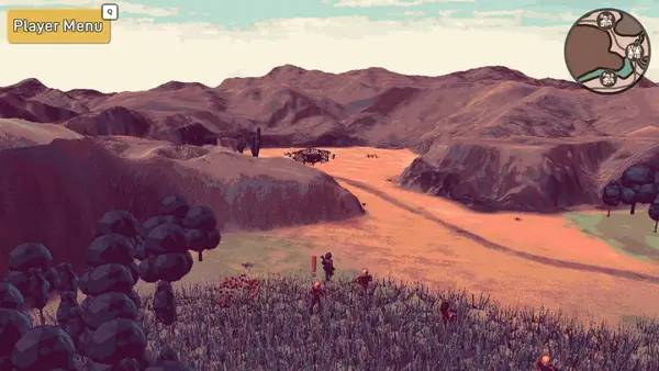 Интерфейс Bright Red Skies во время прохождения