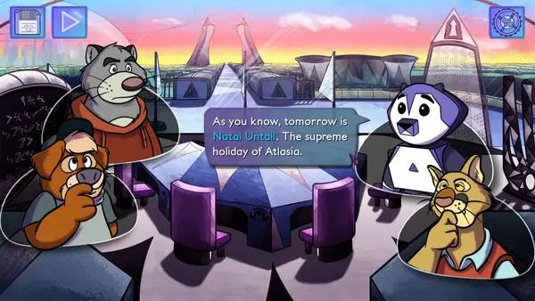 Интерфейс BROK - Natal Tail, A New Christmas во время прохождения