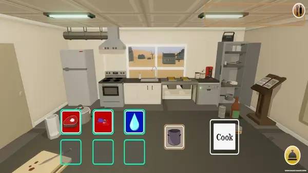 Интерфейс Cannibal Cooking во время прохождения