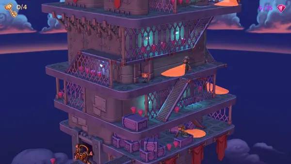 Интерфейс Cat Burglar A Tail of Purrsuit во время прохождения