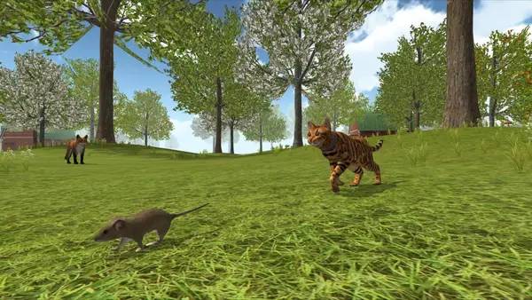 Интерфейс Cat Simulator Animals on Farm во время прохождения