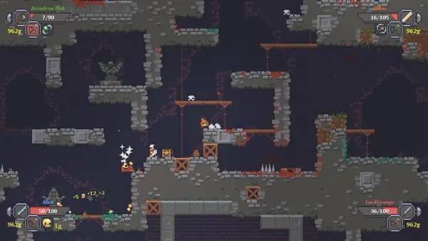 Интерфейс Caveblazers Together во время прохождения