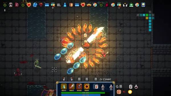 Интерфейс Chaos Caster во время прохождения