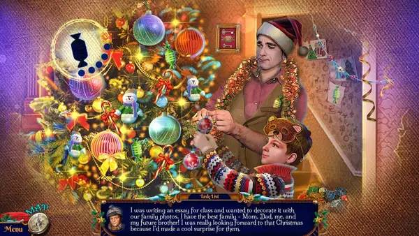 Интерфейс Christmas Stories Enchanted Express Collector's Edition во время прохождения