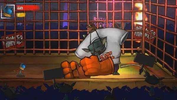 Интерфейс Claws of Furry во время прохождения