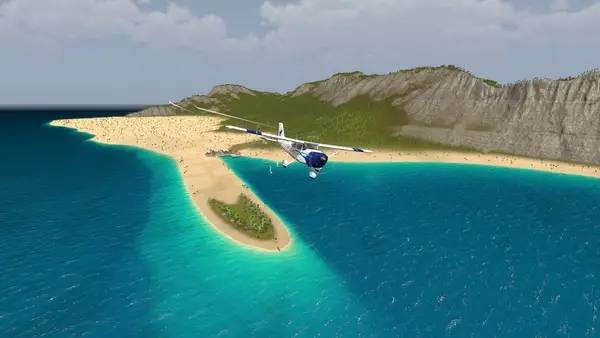 Интерфейс Coastline Flight Simulator во время прохождения