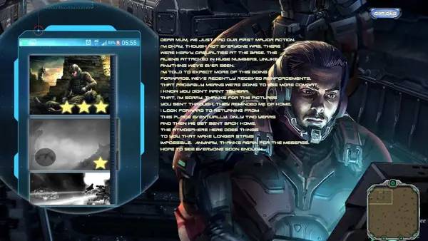 Интерфейс Conflict 3048 во время прохождения