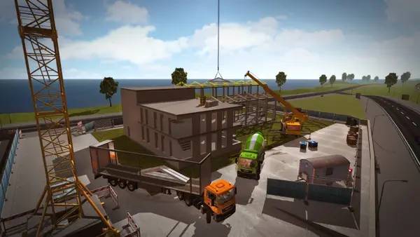 Интерфейс Construction Simulator 2015 во время прохождения