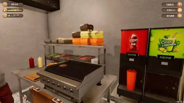 Интерфейс Corner Kitchen Fast Food Simulator во время прохождения
