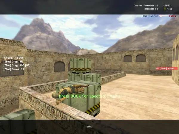 Интерфейс Counter-Strike Xtreme во время прохождения