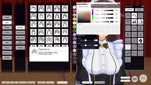 Интерфейс CUSTOM ORDER MAID 3D2 It's a Night Magic во время прохождения