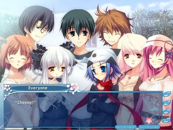 Интерфейс Da Capo 2 во время прохождения