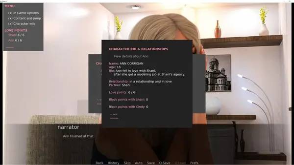 Интерфейс Dark Desire 1 во время прохождения