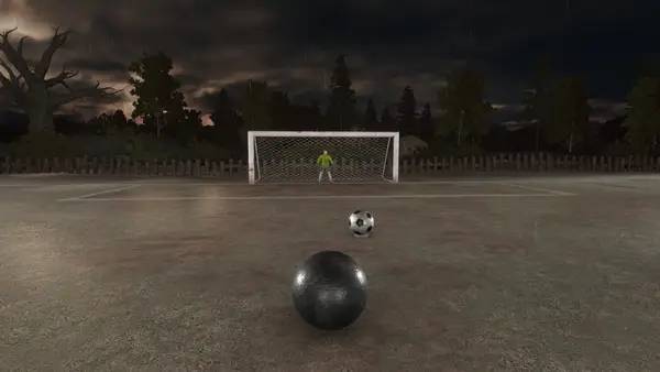Интерфейс Dark Roll Free Kick Challenge во время прохождения