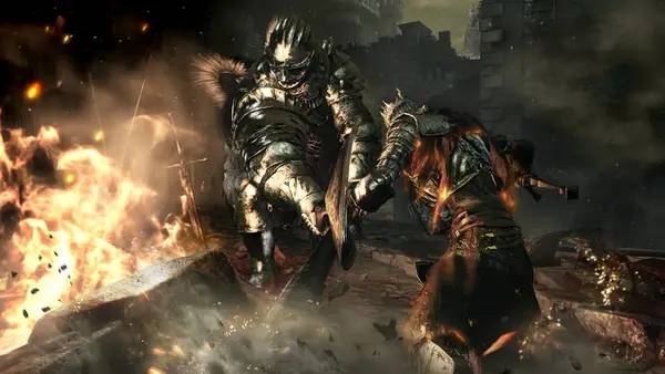 Интерфейс DARK SOULS 3 во время прохождения
