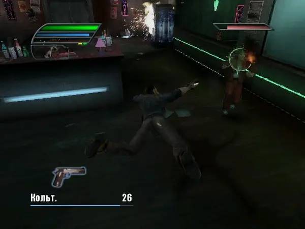 Интерфейс Dead to Rights 2 Hell to Pay во время прохождения