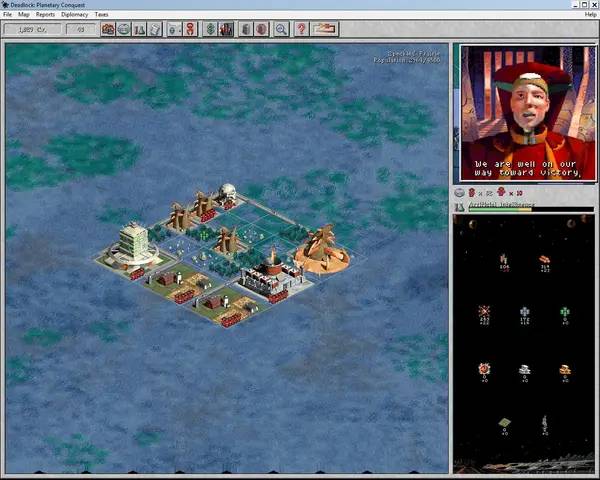 Интерфейс Deadlock Planetary Conquest во время прохождения