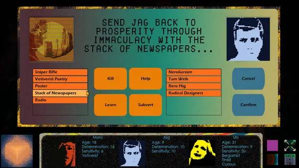 Интерфейс Decade во время прохождения