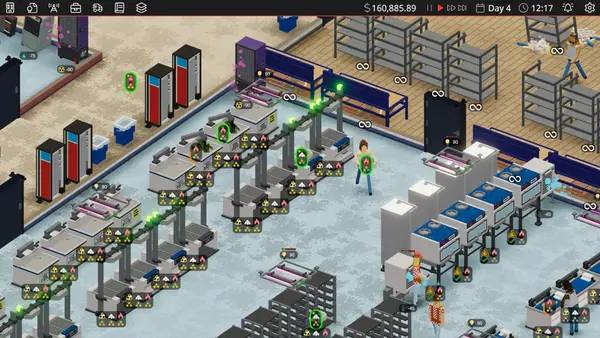 Интерфейс Definitely Not Fried Chicken во время прохождения