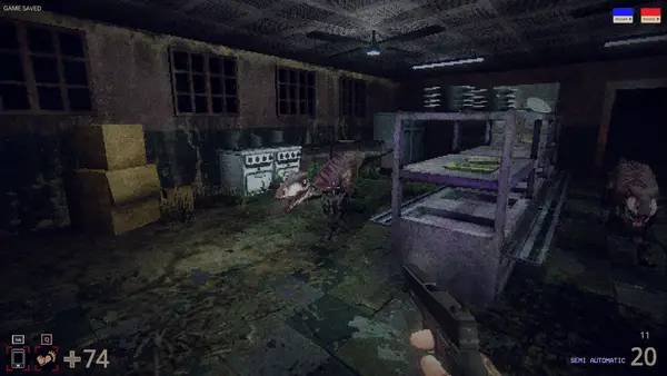 Интерфейс Dino Trauma во время прохождения