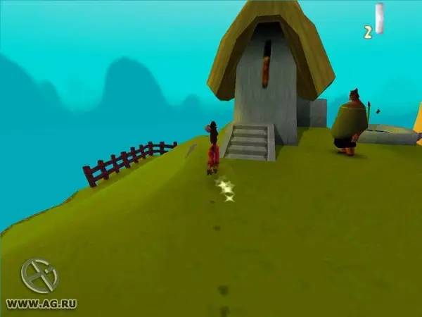 Интерфейс Disney's The Emperor's New Groove Action Game во время прохождения