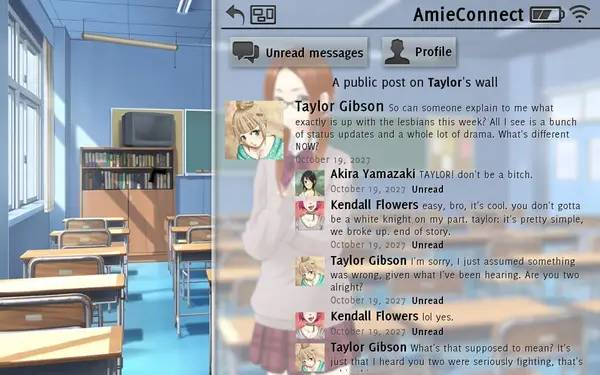 Интерфейс Don't take it personally, babe, it just ain't your story во время прохождения