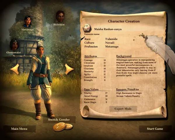 Интерфейс Drakensang The Dark Eye во время прохождения