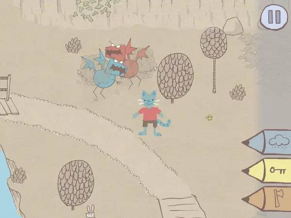 Интерфейс Draw a Stickman EPIC во время прохождения