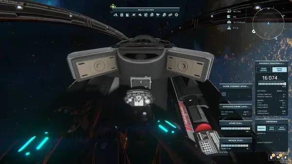 Интерфейс Dual Universe во время прохождения