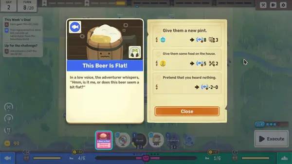 Интерфейс Dungeon Inn во время прохождения