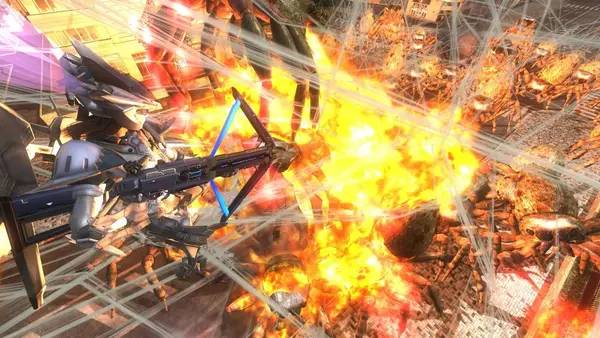 Интерфейс EARTH DEFENSE FORCE 4.1 The Shadow of New Despair во время прохождения