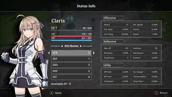 Интерфейс Epic Conquest 2 во время прохождения