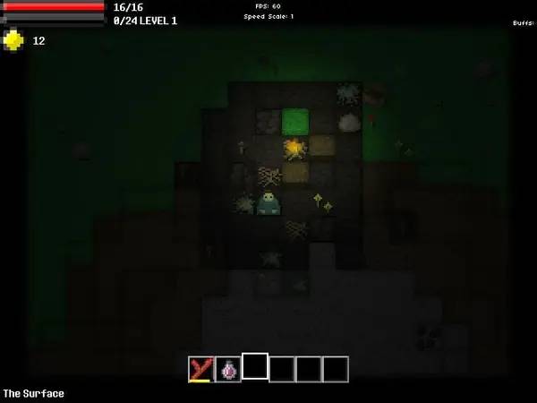 Интерфейс Erth во время прохождения