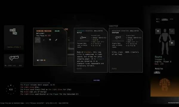 Интерфейс Escape From Aeon во время прохождения