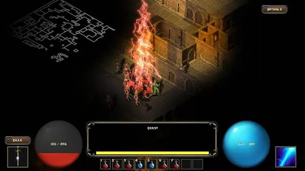 Интерфейс Escape from Deathmark Dungeon во время прохождения