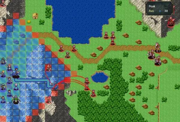 Интерфейс Esperia ~ Uprising of the Scarlet Witch ~ во время прохождения