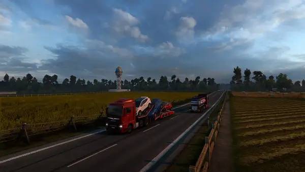 Интерфейс Euro Truck Simulator 2 Going East! во время прохождения