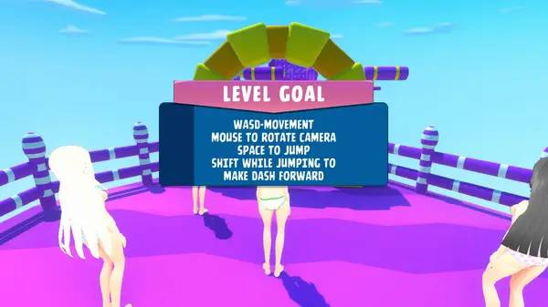 Интерфейс FALL GIRLS во время прохождения