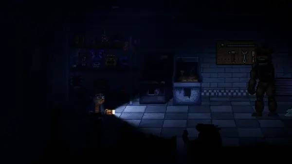 Интерфейс Five Nights at Freddy's Into the Pit во время прохождения