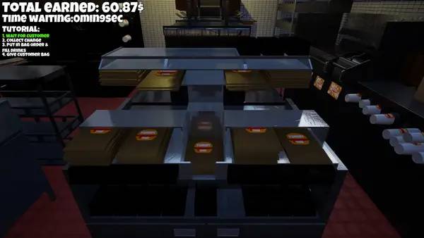 Интерфейс Food GO! Simulator во время прохождения