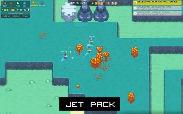 Интерфейс Freaking Meatbags во время прохождения