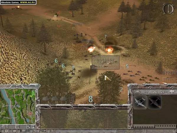 Интерфейс Frontline Attack War over Europe во время прохождения