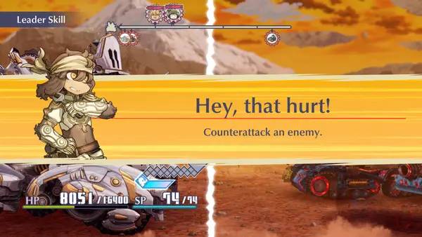 Интерфейс Fuga Melodies of Steel 3 во время прохождения