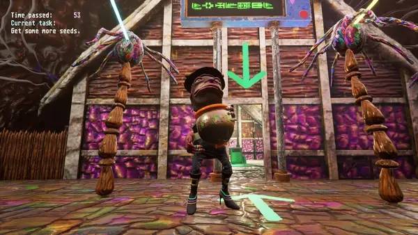 Интерфейс Fuzz Dungeon во время прохождения