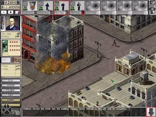 Интерфейс Gangsters 2 Vendetta во время прохождения