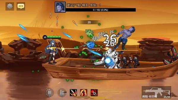 Интерфейс Ghoul League во время прохождения