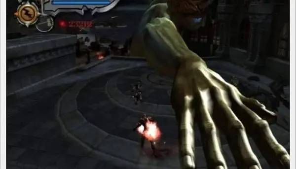 Интерфейс God of War 2 во время прохождения