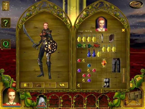 Интерфейс Gods Lands of Infinity во время прохождения